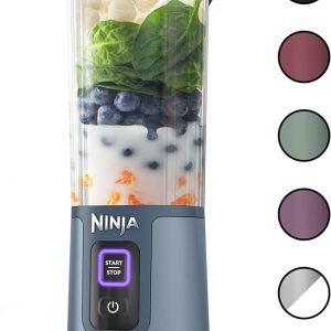 Ninja BC151BK Blast Portable Blender, Cordless, 18oz. Vessel, Personal Blender for Shakes & Smoothies, BPA Free, Leakproof Lid & Sip Spout, USB-C Rechargeable, Dishwasher Safe Parts